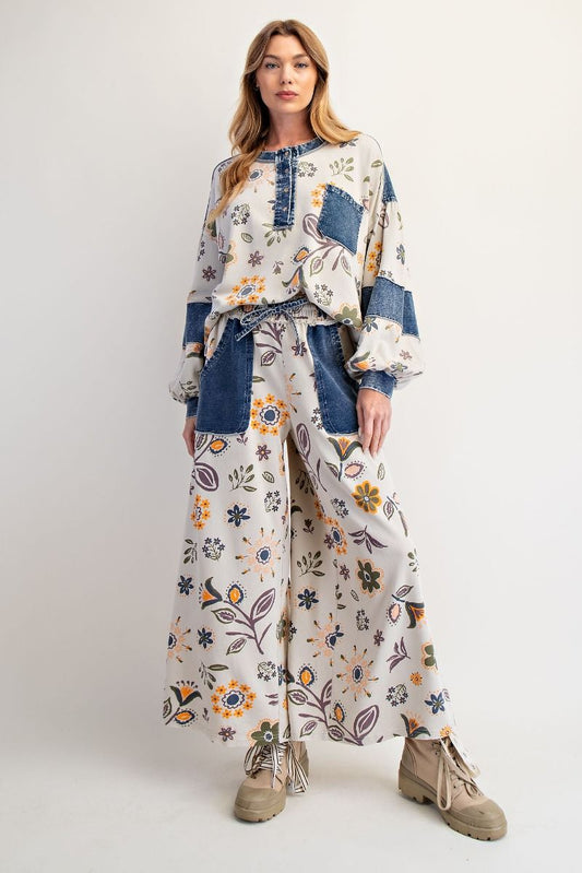 Easel Floral Printed Set