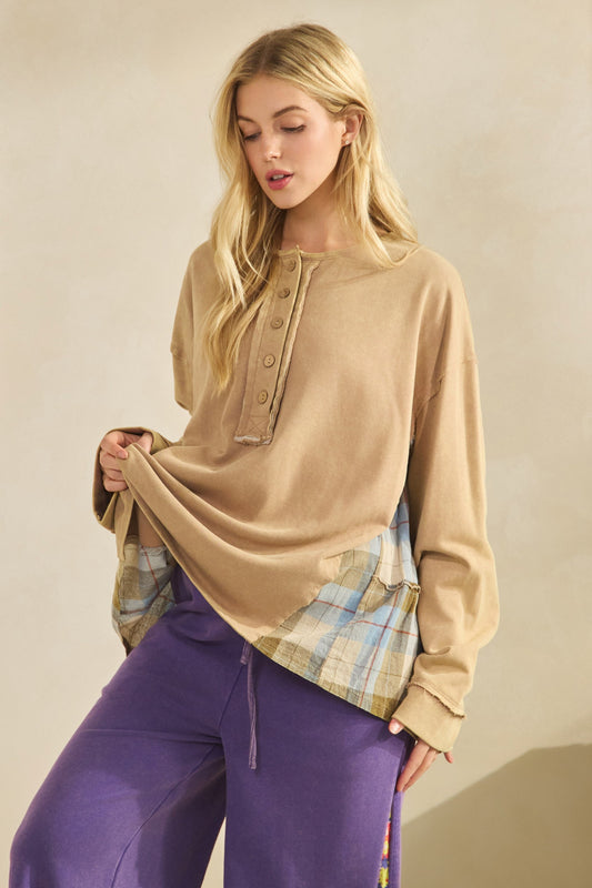 Rustic Charm Plaid Top