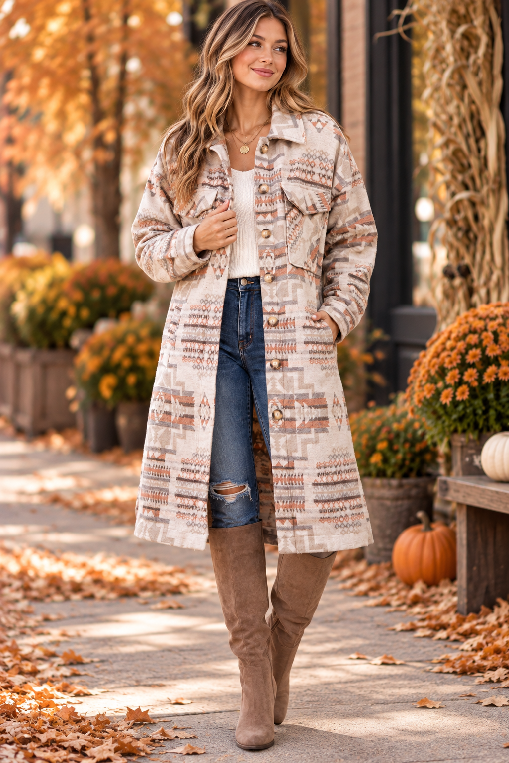Desert Canyon Longline Shacket