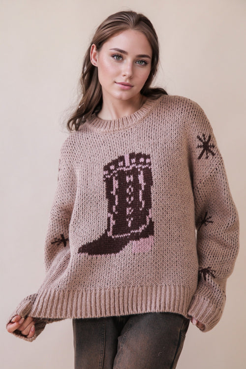 Boot Scootin’ Knit Sweater