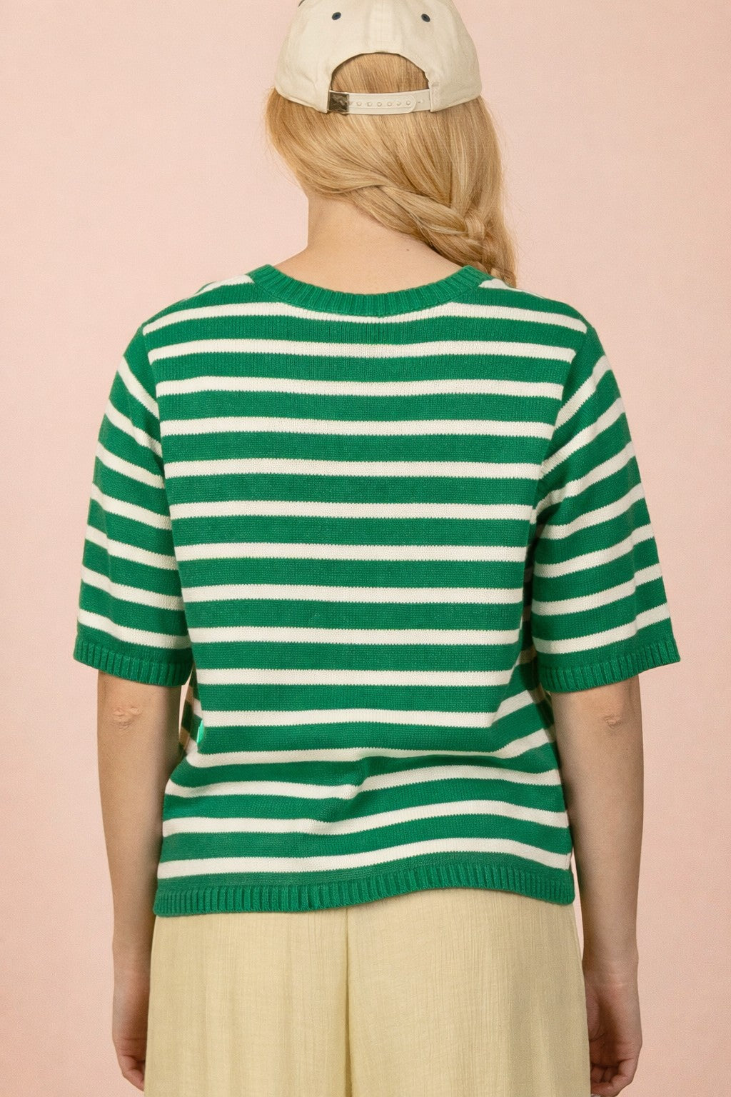 Shoreline Stripe Sweater Green