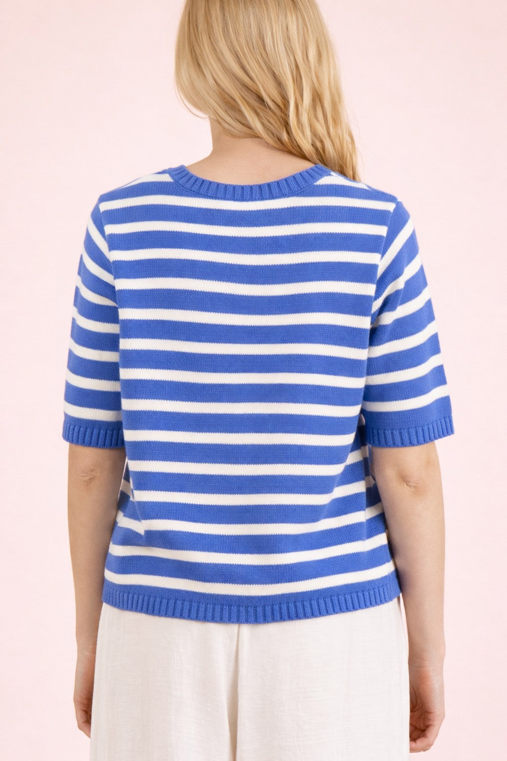 Shoreline Stripe Sweater Blue