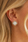 Golden Clover Sparkle Studs