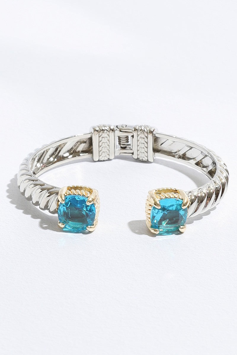 Gemstone Glow Cuff Bracelet
