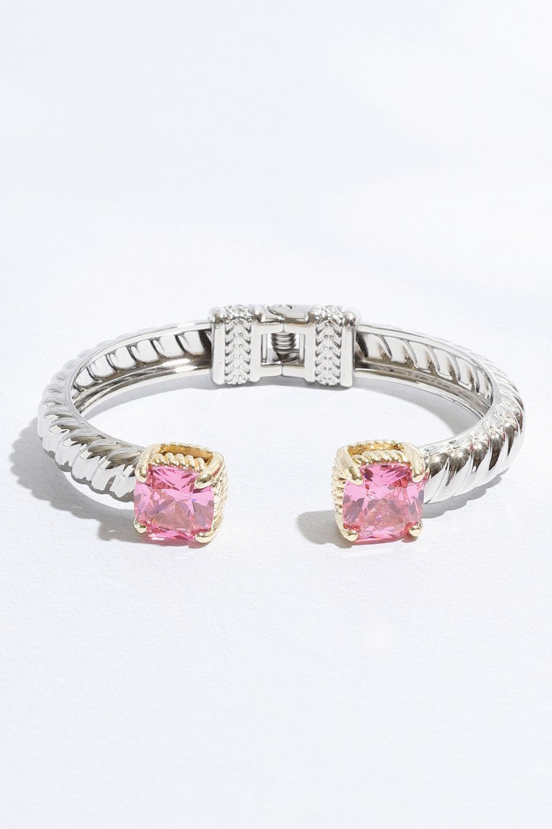 Gemstone Glow Cuff Bracelet