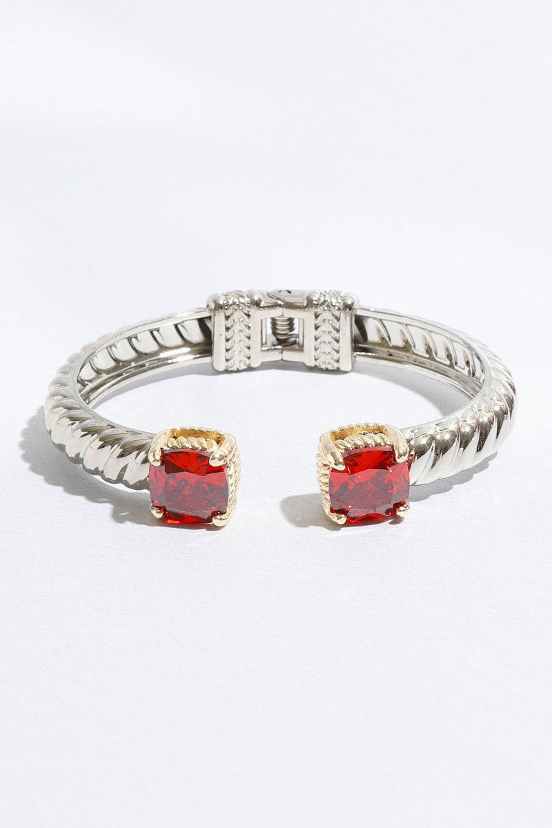 Gemstone Glow Cuff Bracelet