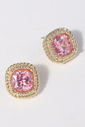 Golden Halo CZ Studs