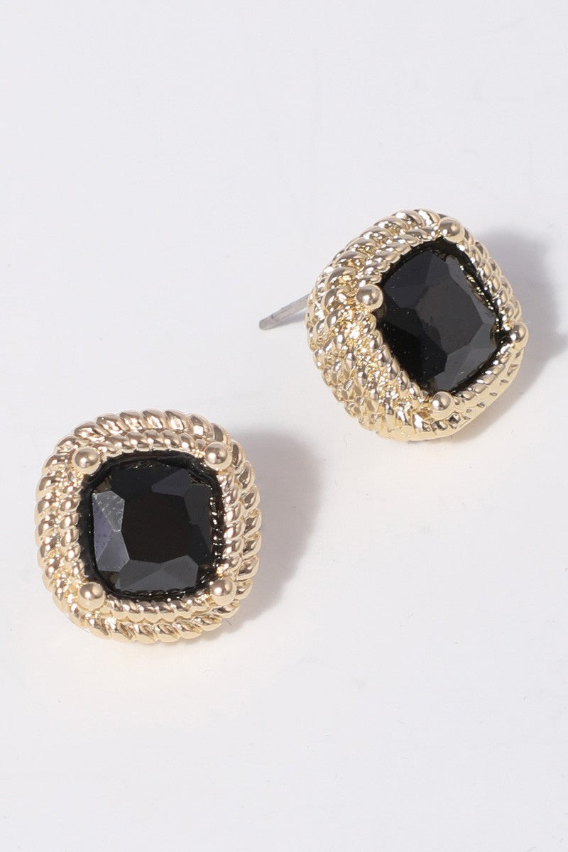 Golden Halo CZ Studs