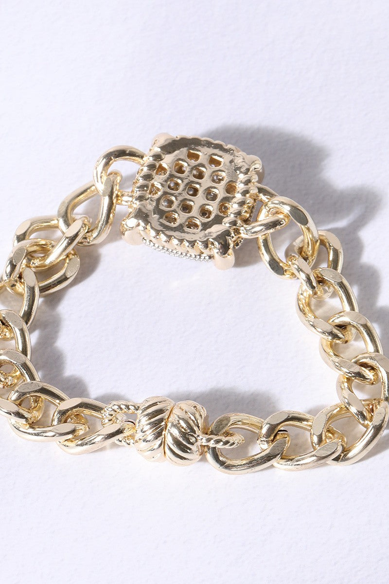 Golden Glow Magnetic Bracelet