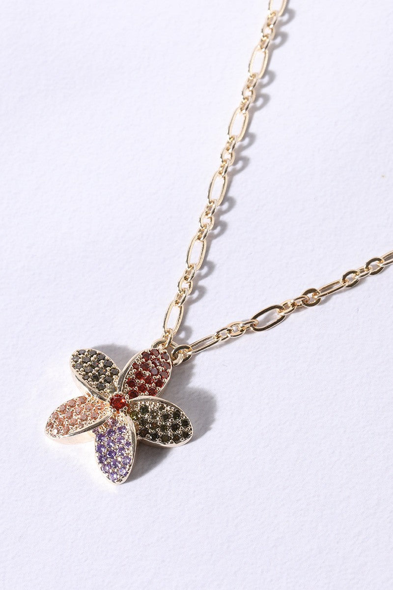 Blooming Radiance CZ Necklace