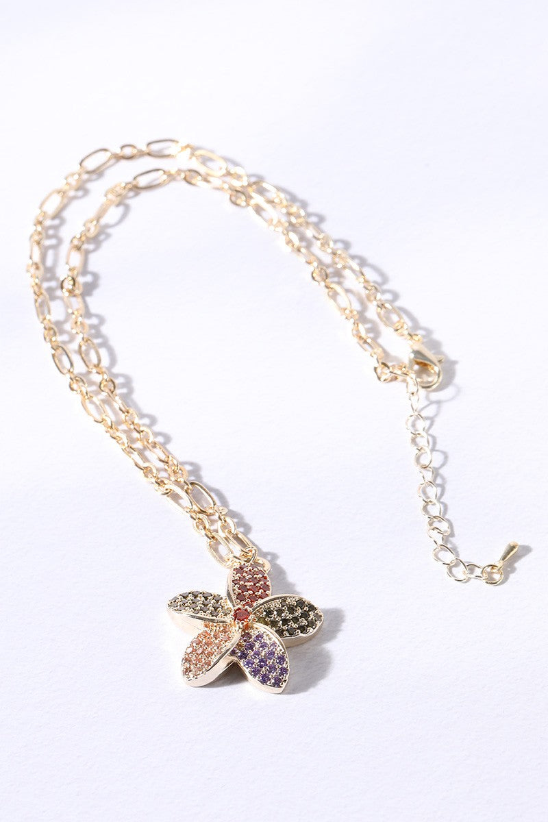 Blooming Radiance CZ Necklace