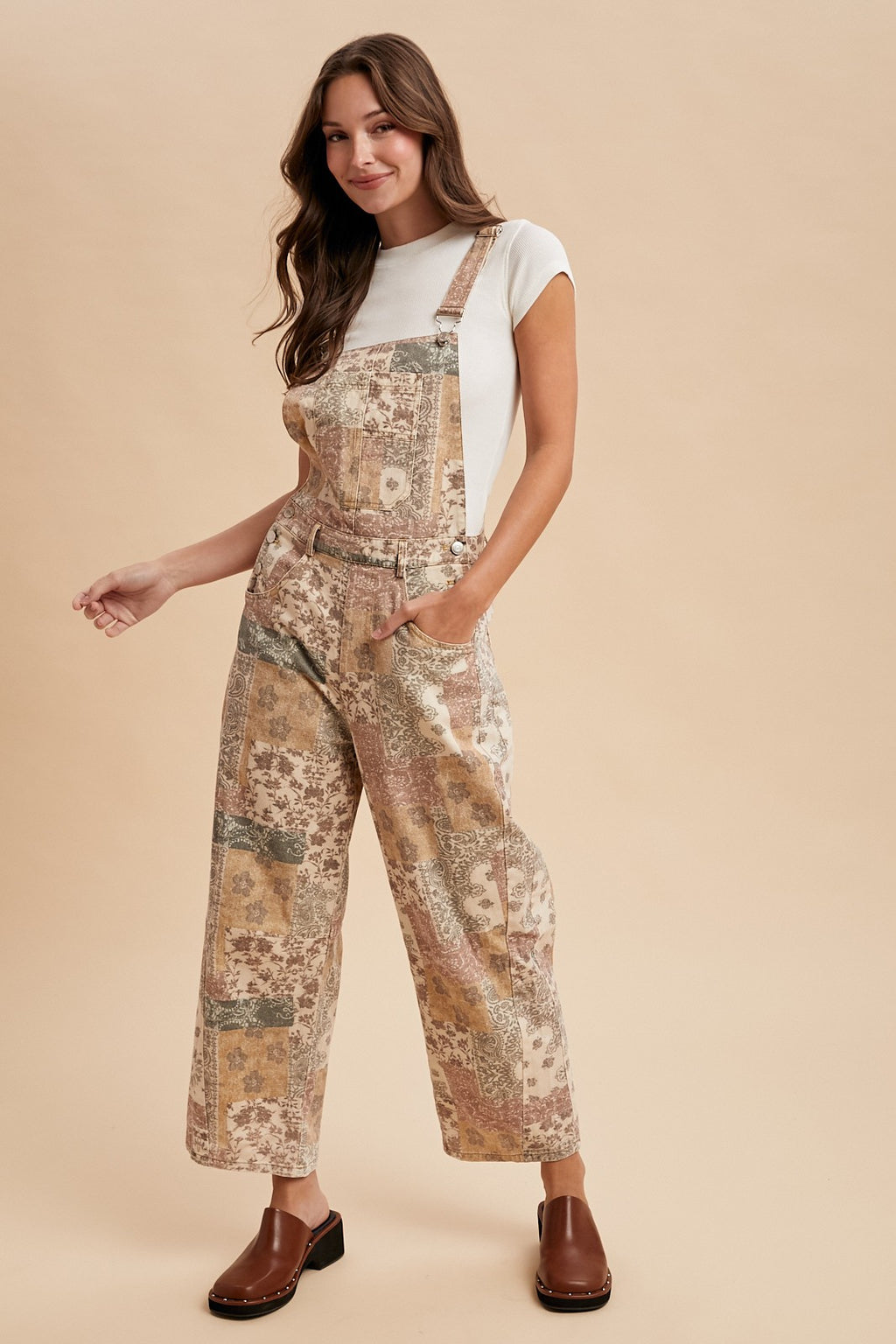 Boho Trails Denim Overalls