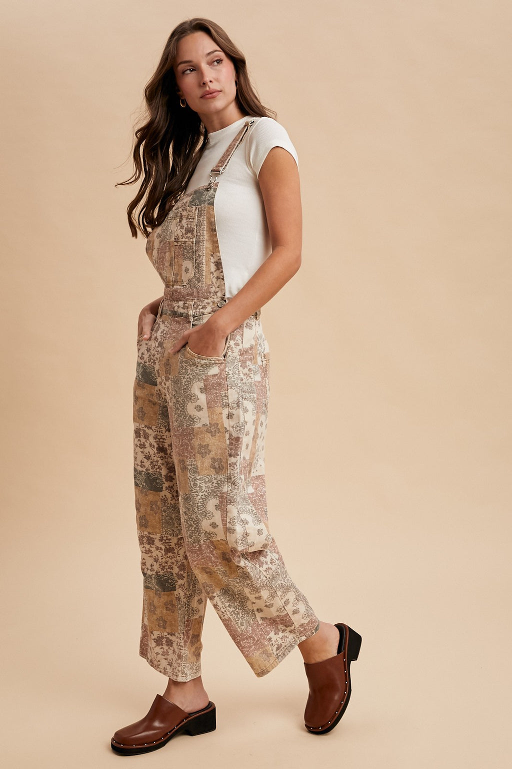 Boho Trails Denim Overalls