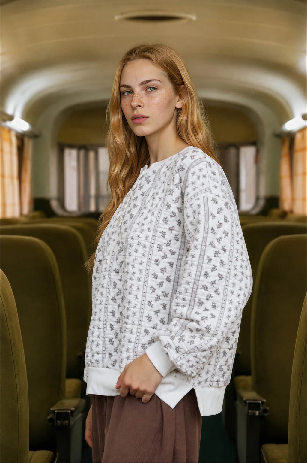 Meadow Lane Quilted Henley