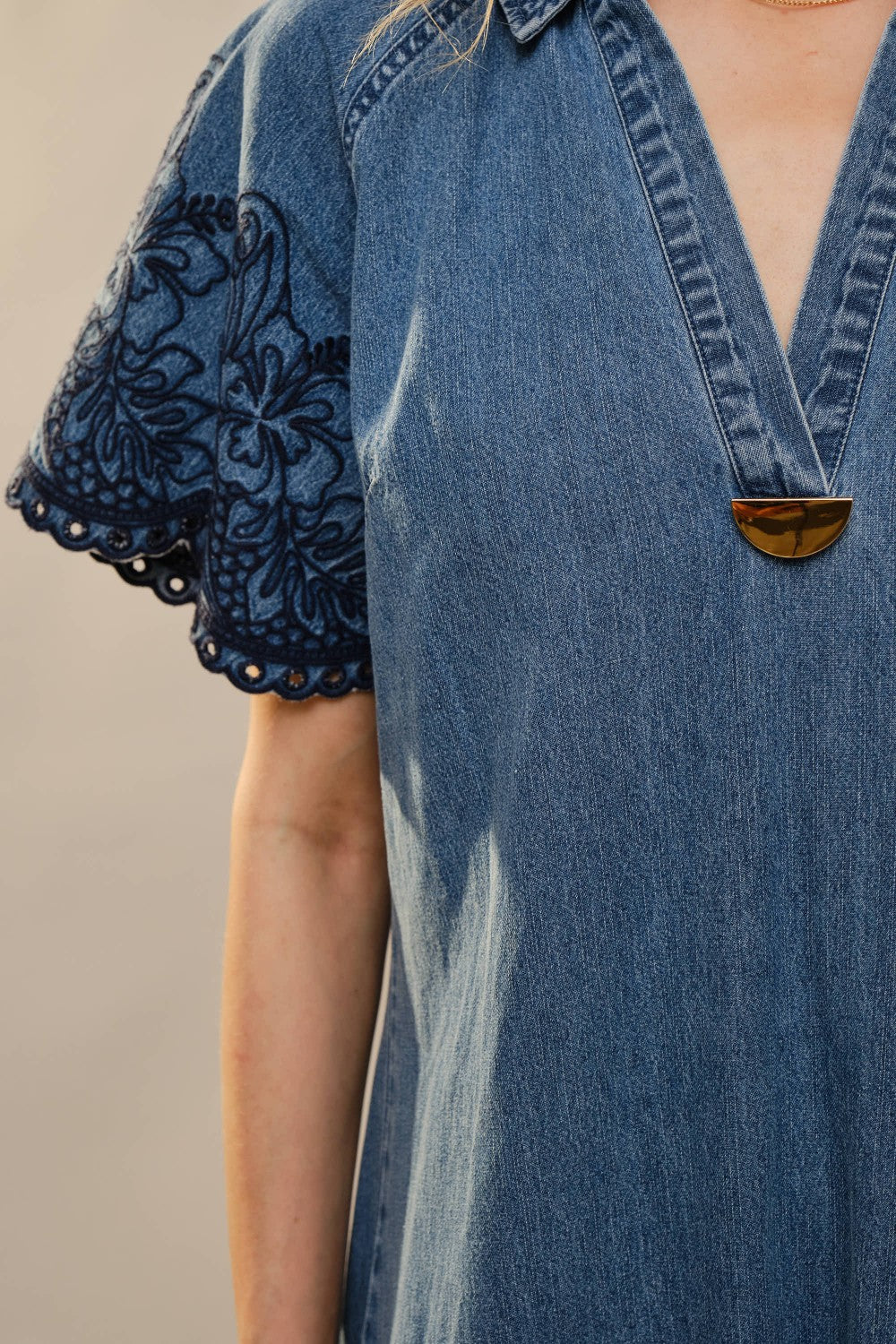 Savannah Embroidered Maxi Dress