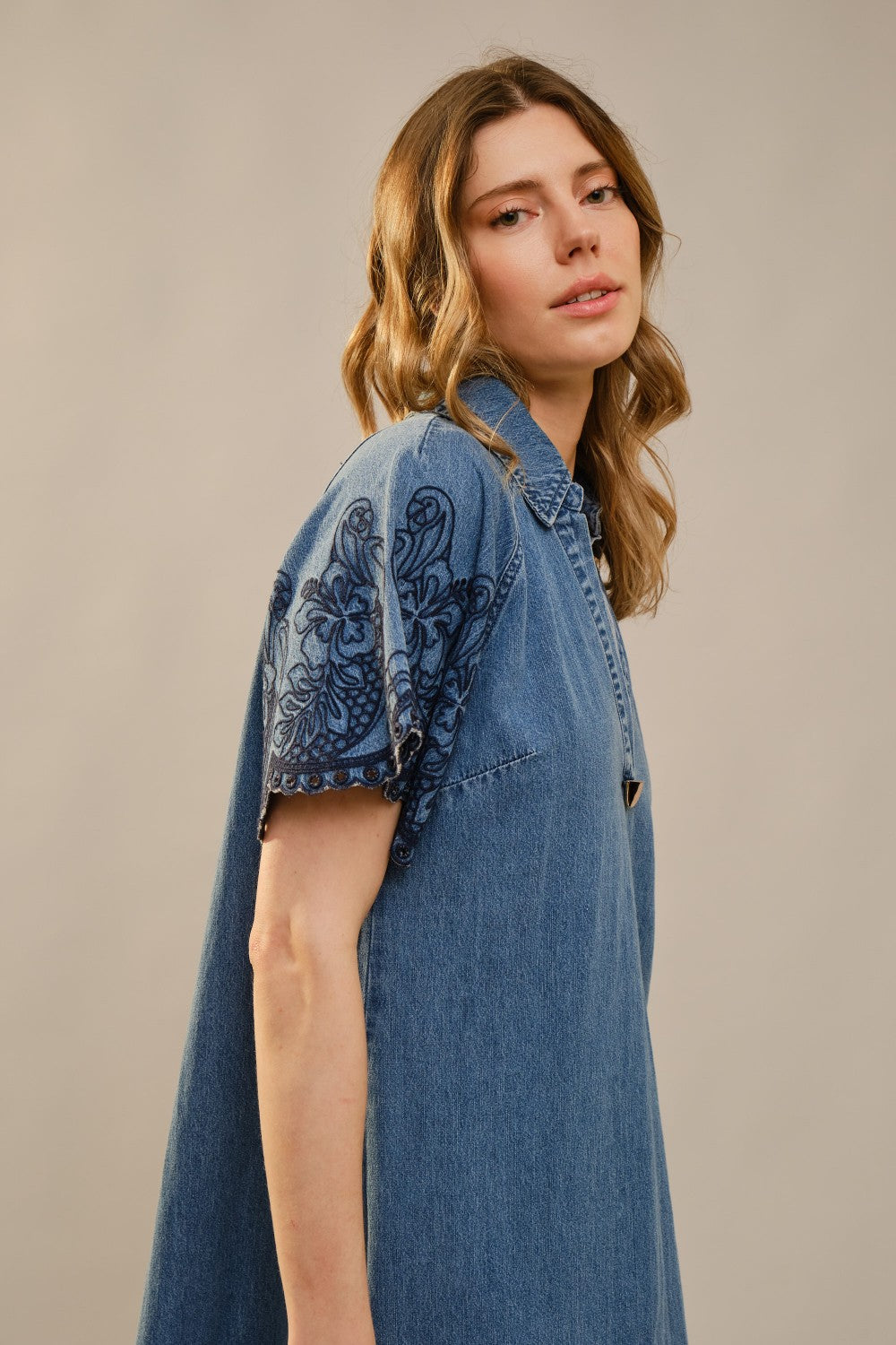 Savannah Embroidered Maxi Dress