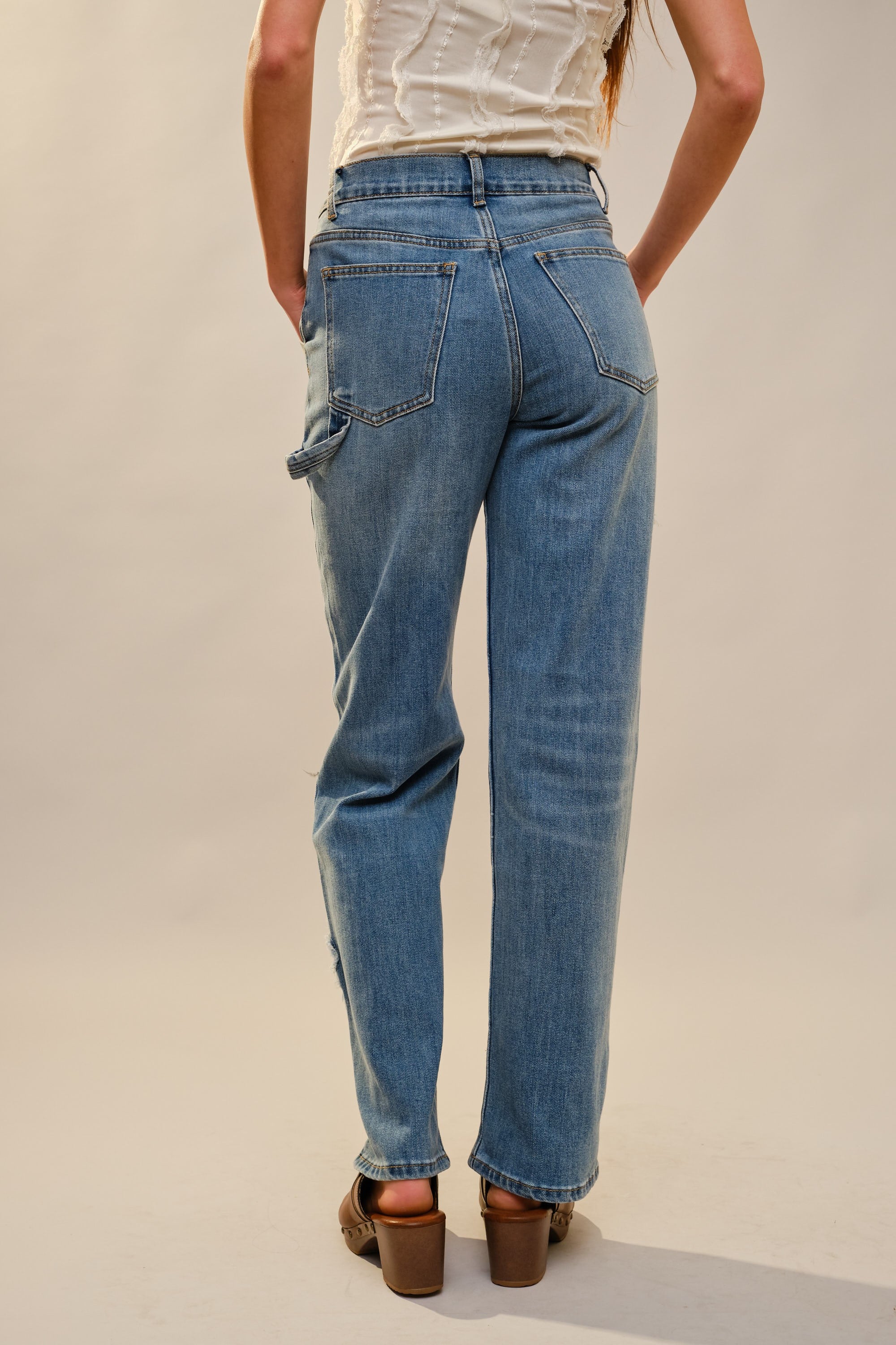 Floral Patches Jeans