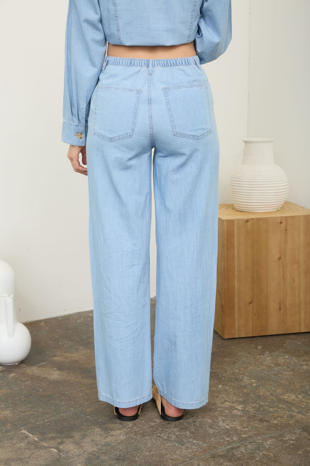 Washed Denim Set