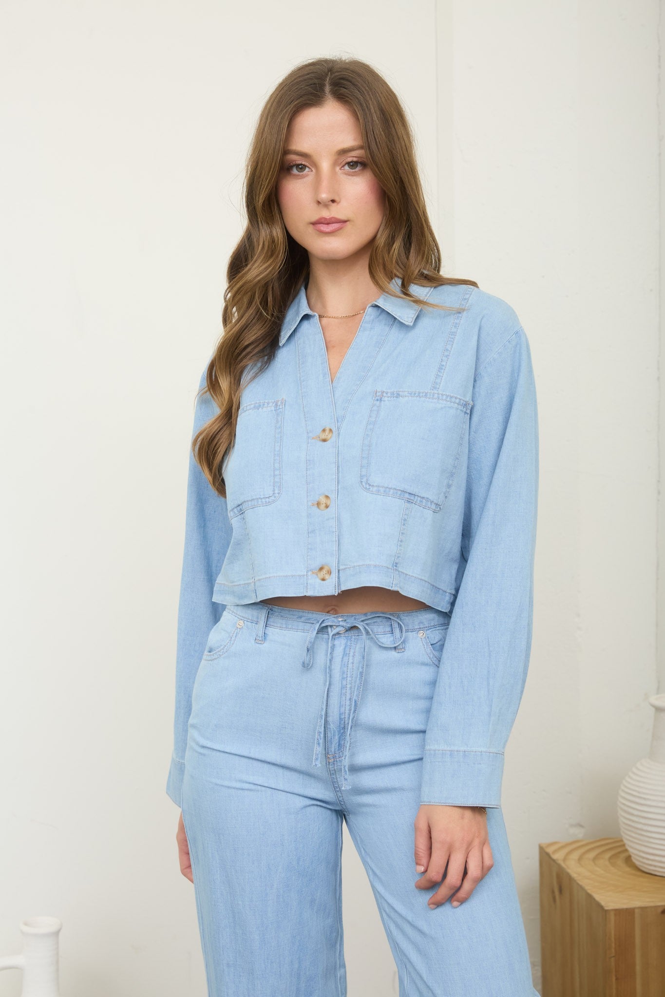Washed Denim Set