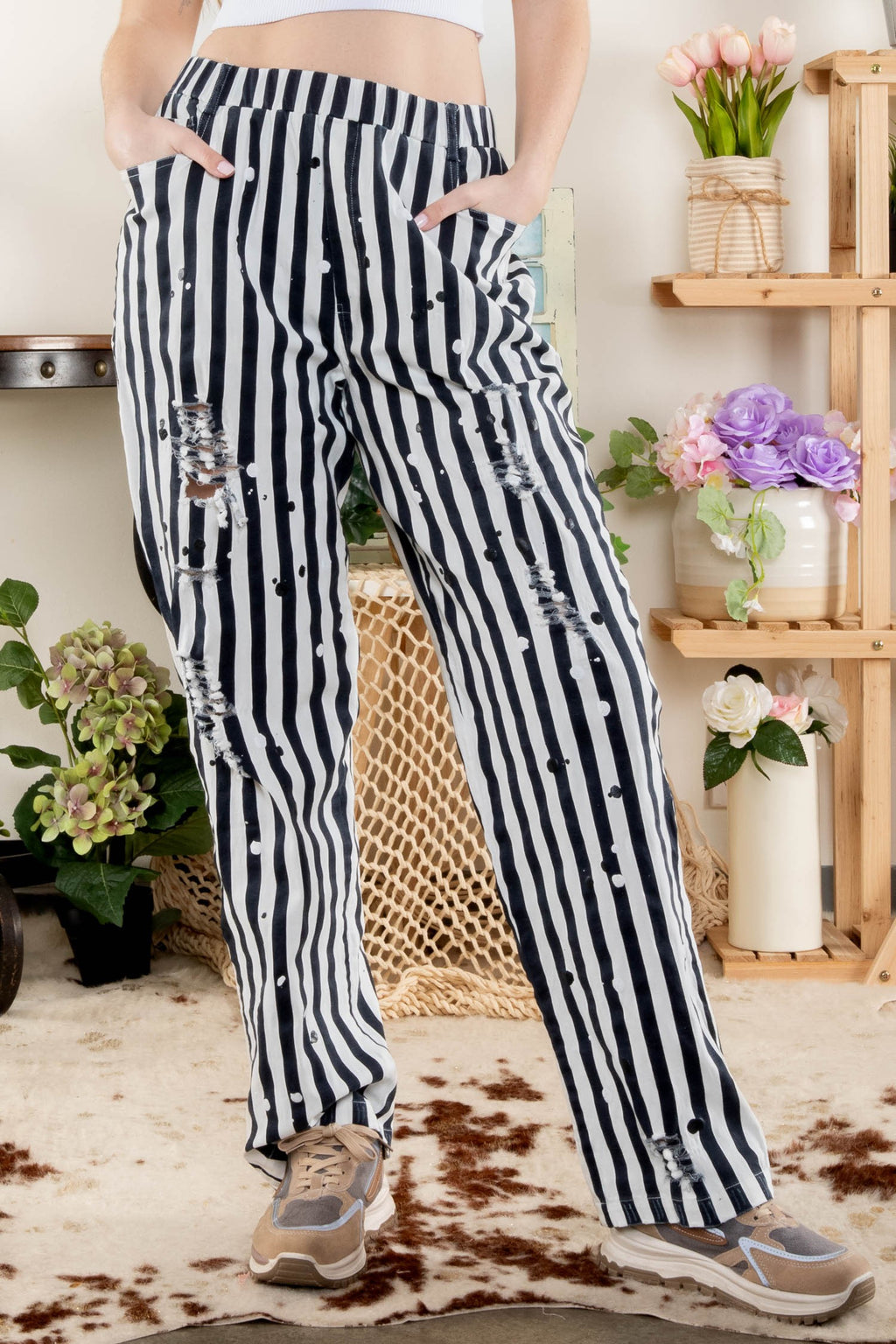 The Riviera Stripe Pants