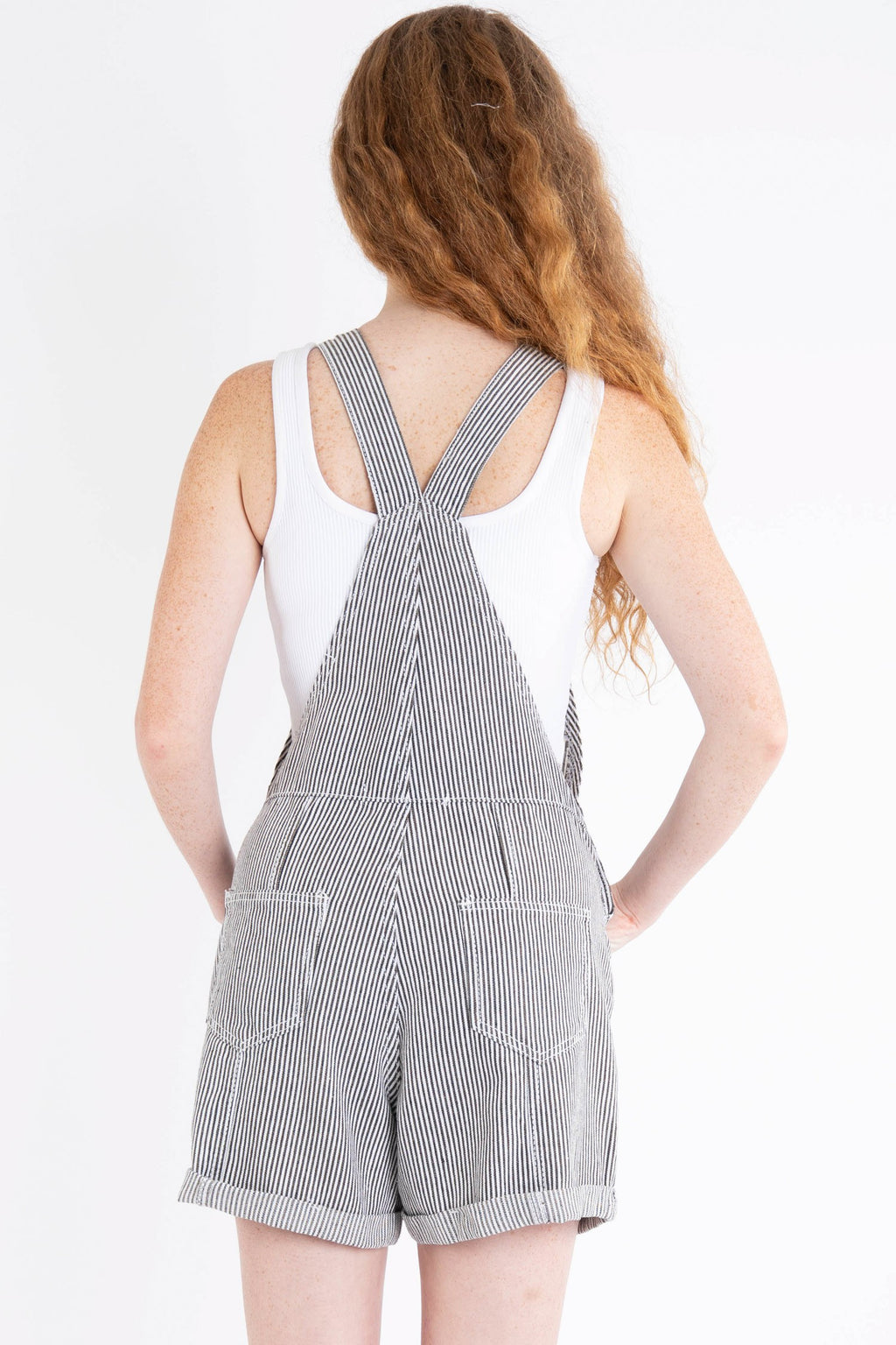 The Camden Stripe Overalls Black/White