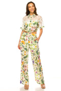 The Blossom Linen Set - Green