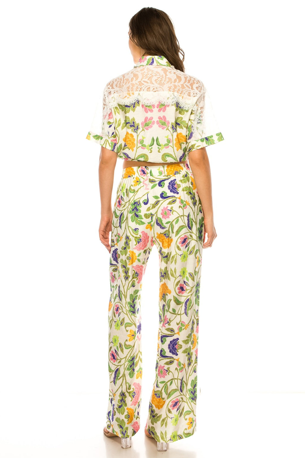 The Blossom Linen Set - Green