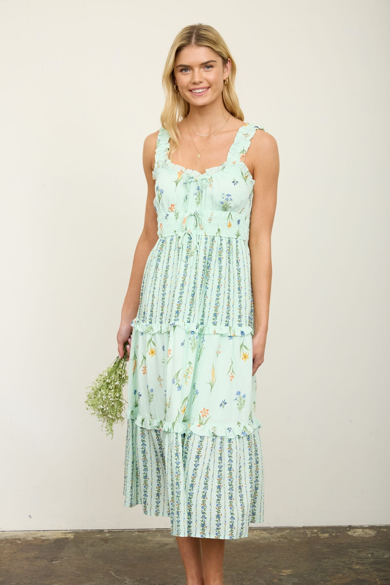Wildflower Harmony Midi Dress