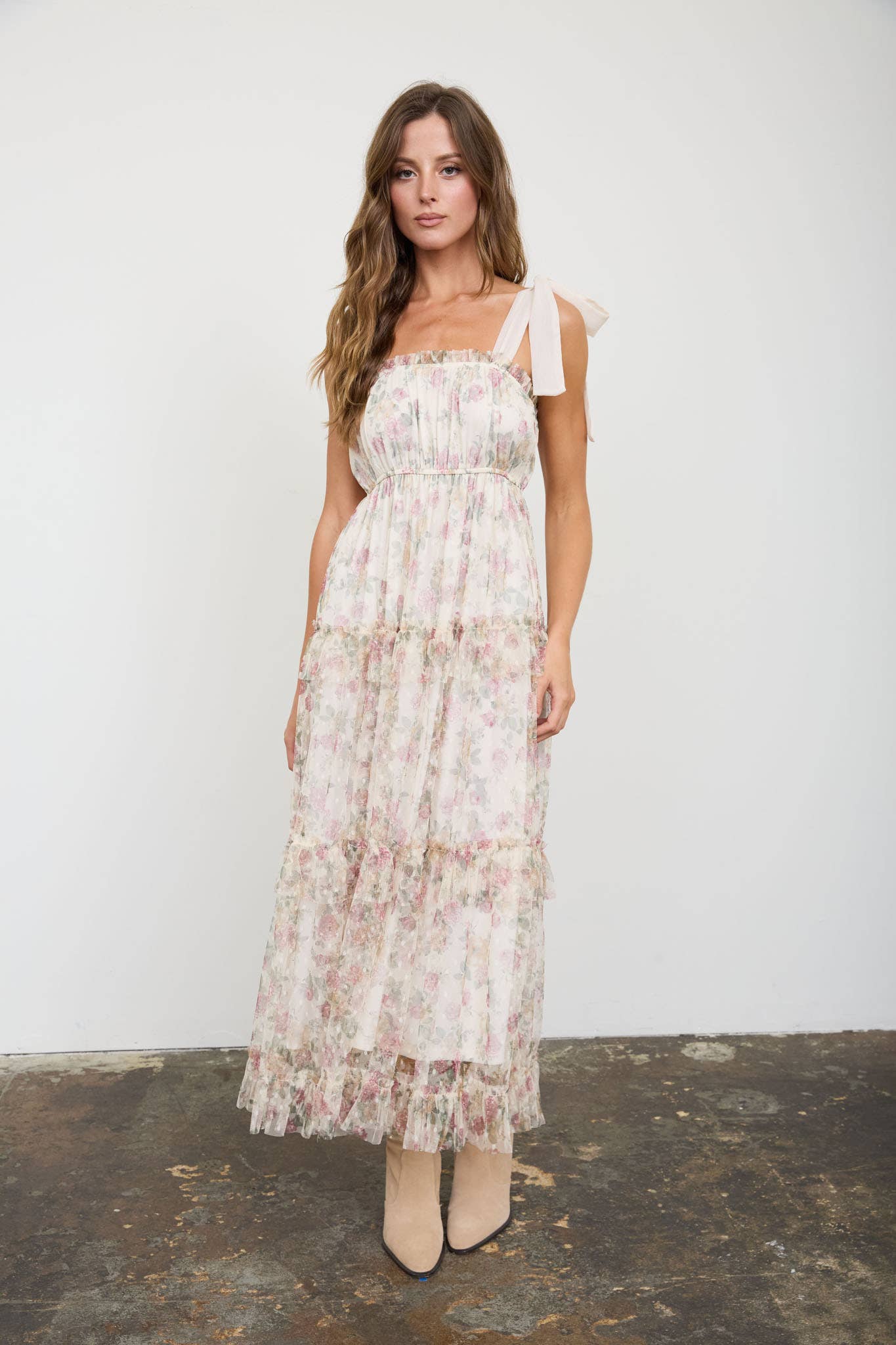 Meadow Bloom Midi Dress