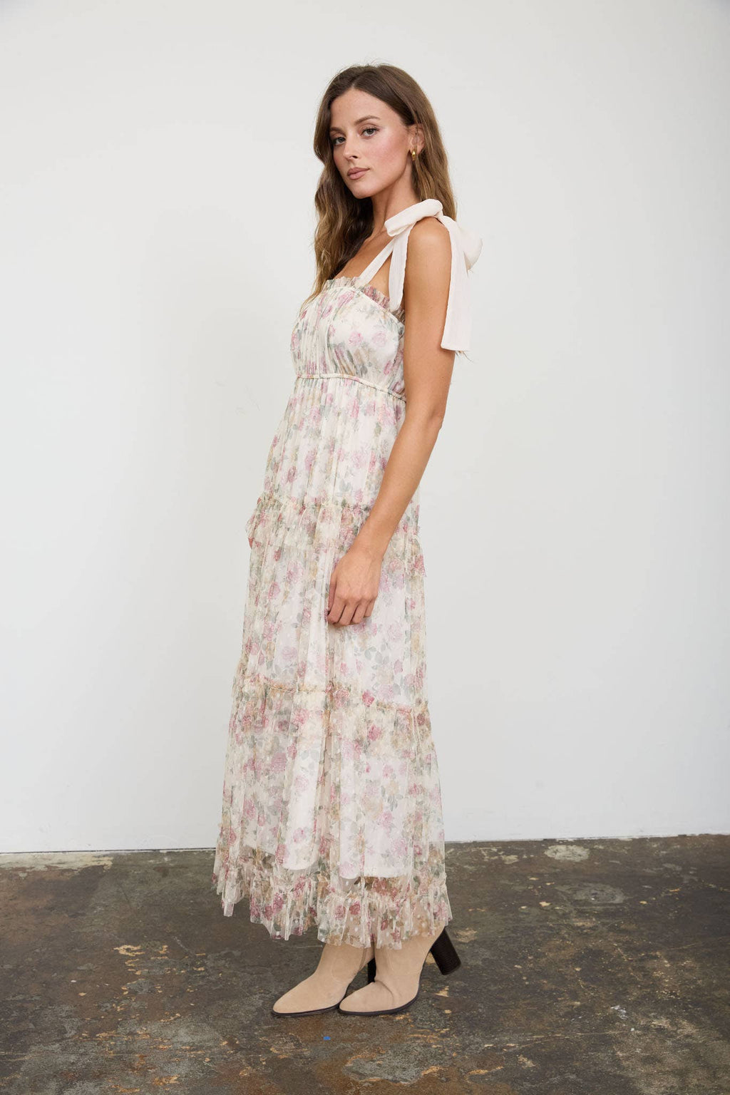 Meadow Bloom Midi Dress