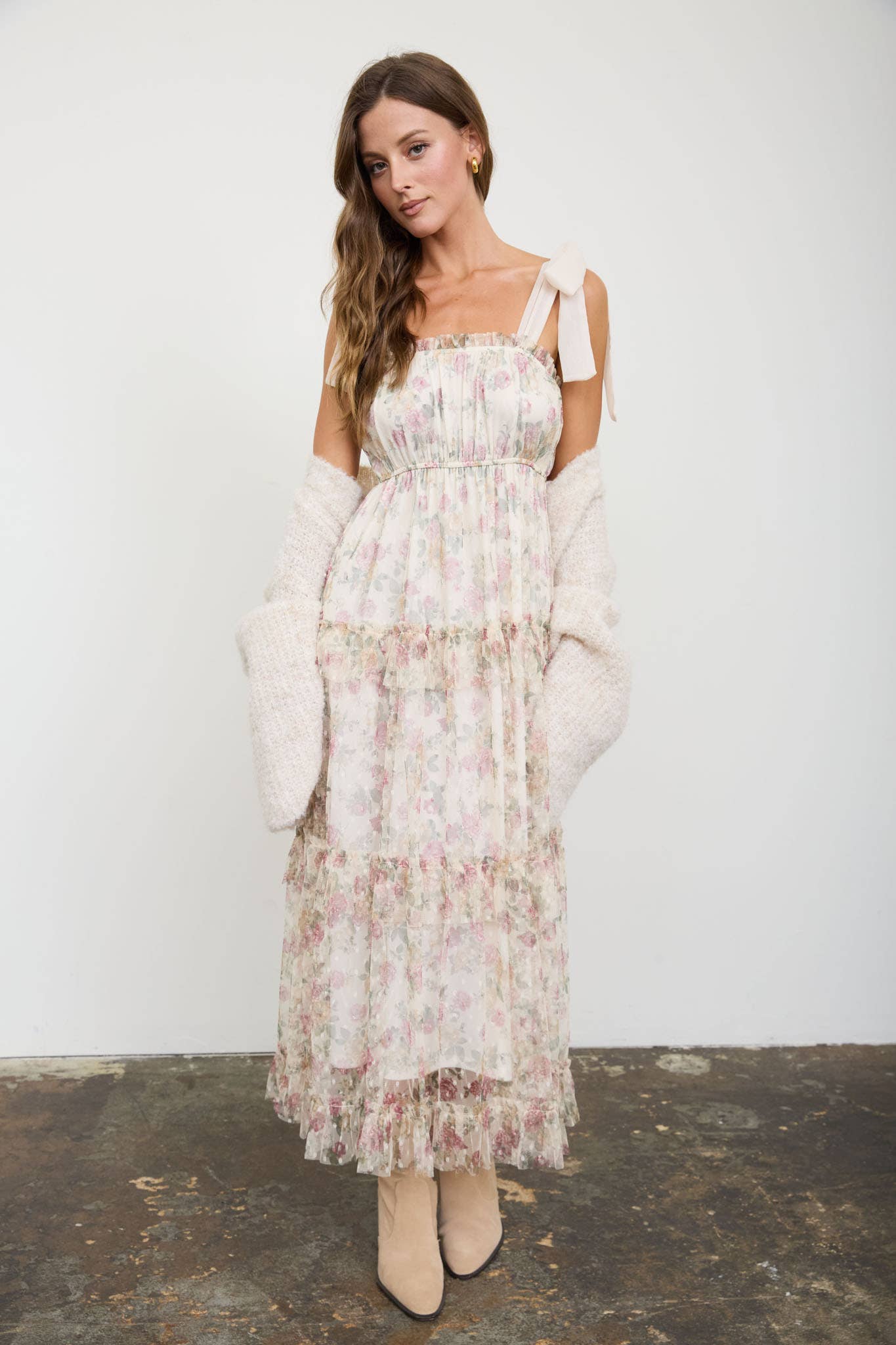 Meadow Bloom Midi Dress