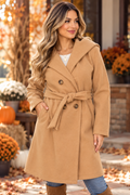 Camel Cozy Belted Coat