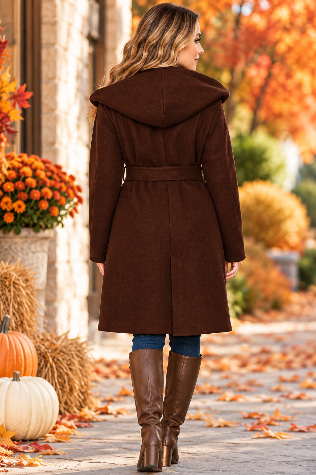 Chocolate Luxe Belted Coat