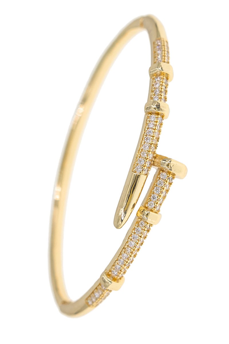 The Crystal Nail Cuff - Gold