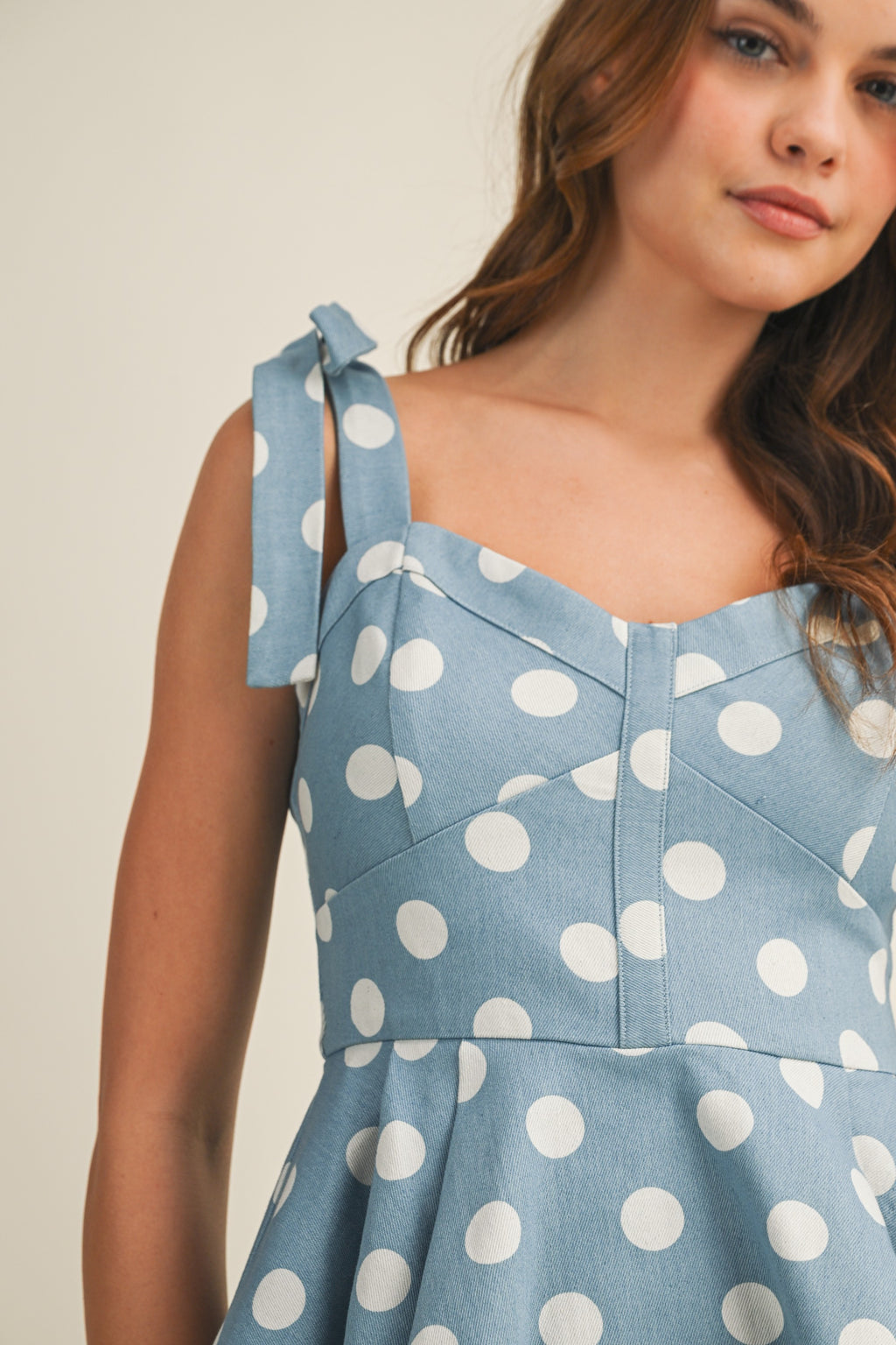 Dotty Darling Peplum Top