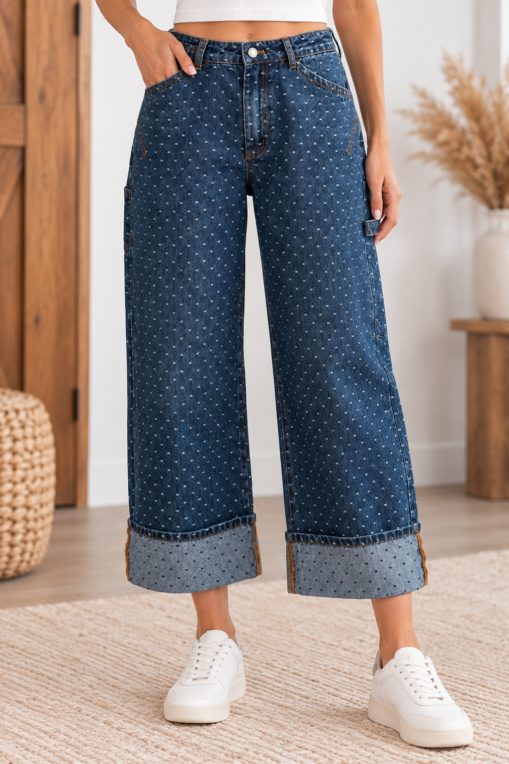Dotty Darling Wide Leg Jeans