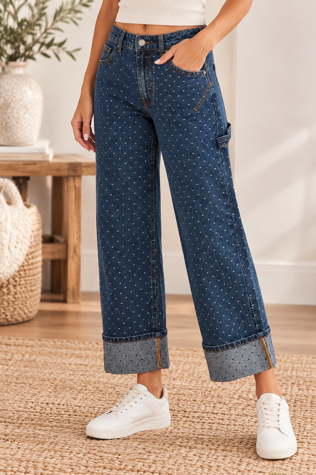 Dotty Darling Wide Leg Jeans