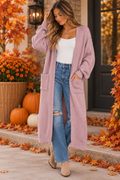 Dusty Rose Dreams Knit Duster