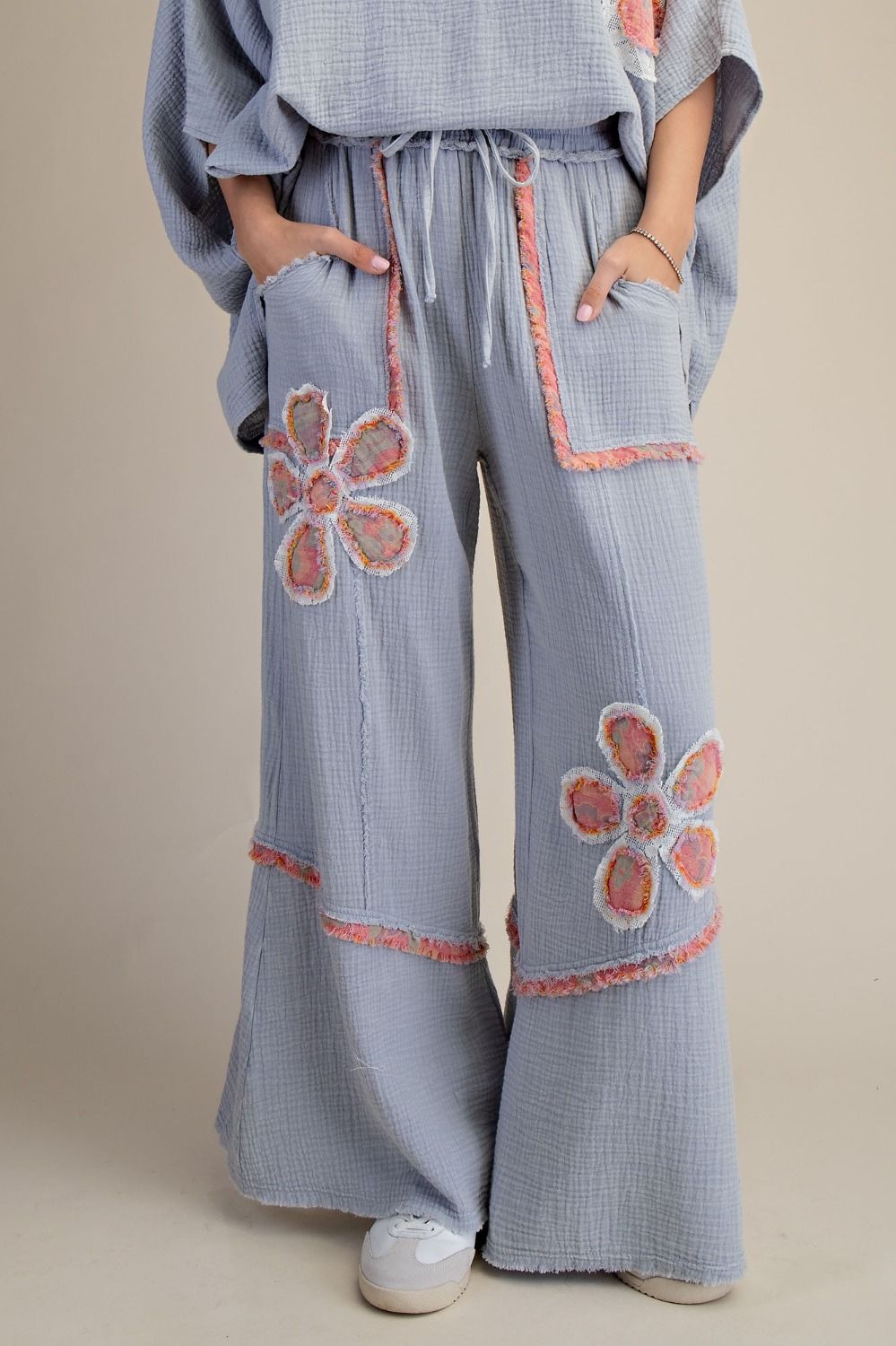 Easel Artisan Patchwork Pants