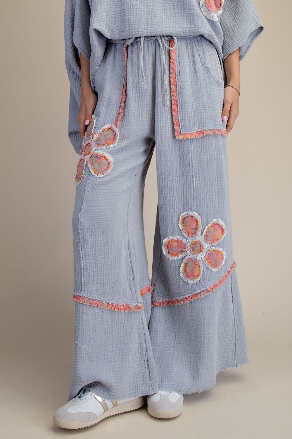 Easel Artisan Patchwork Pants