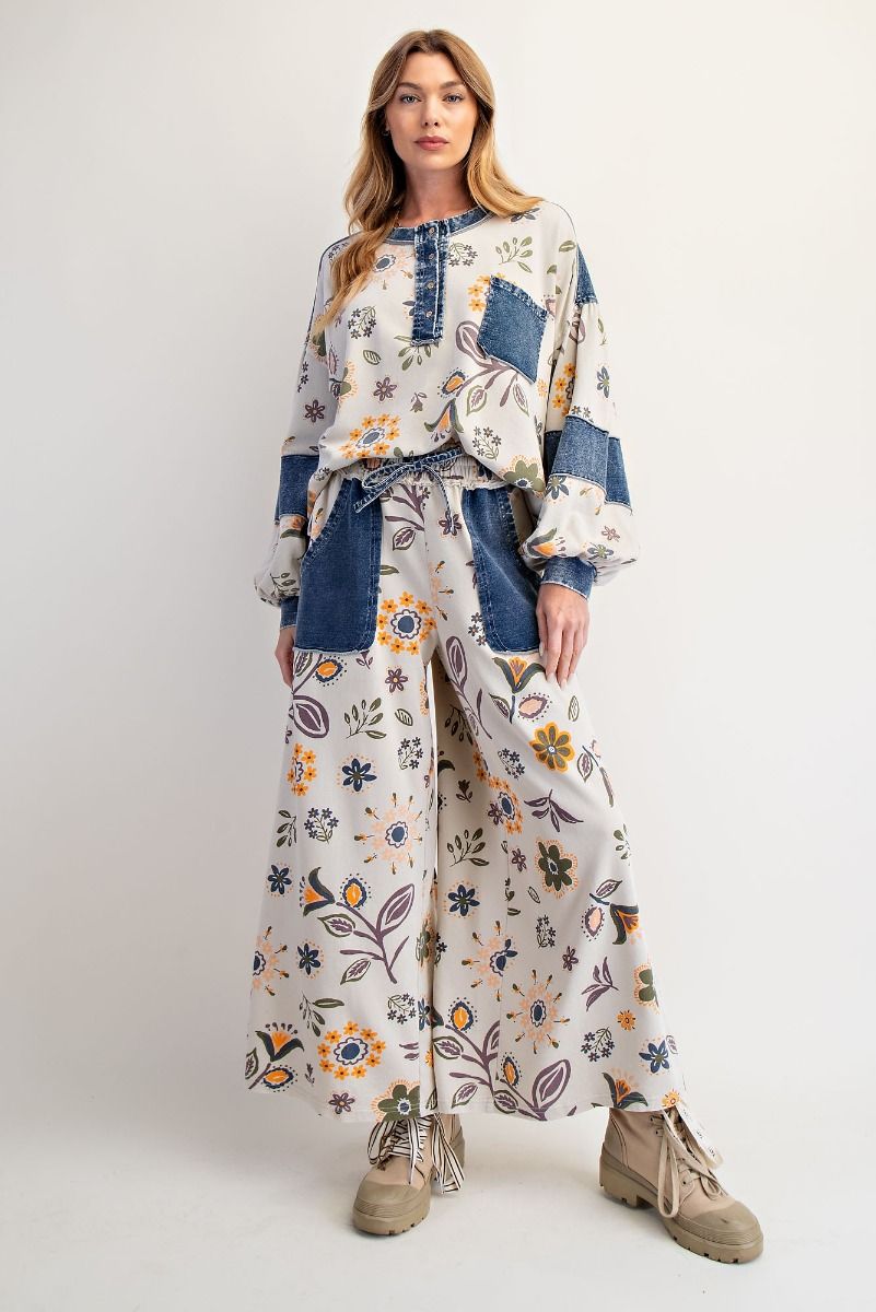 Easel Floral Printed Set