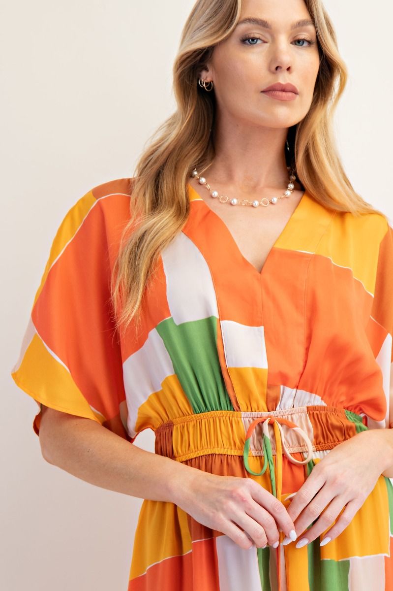 Easel Mirabel Geo Maxi Dress