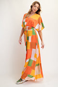 Easel Mirabel Geo Maxi Dress