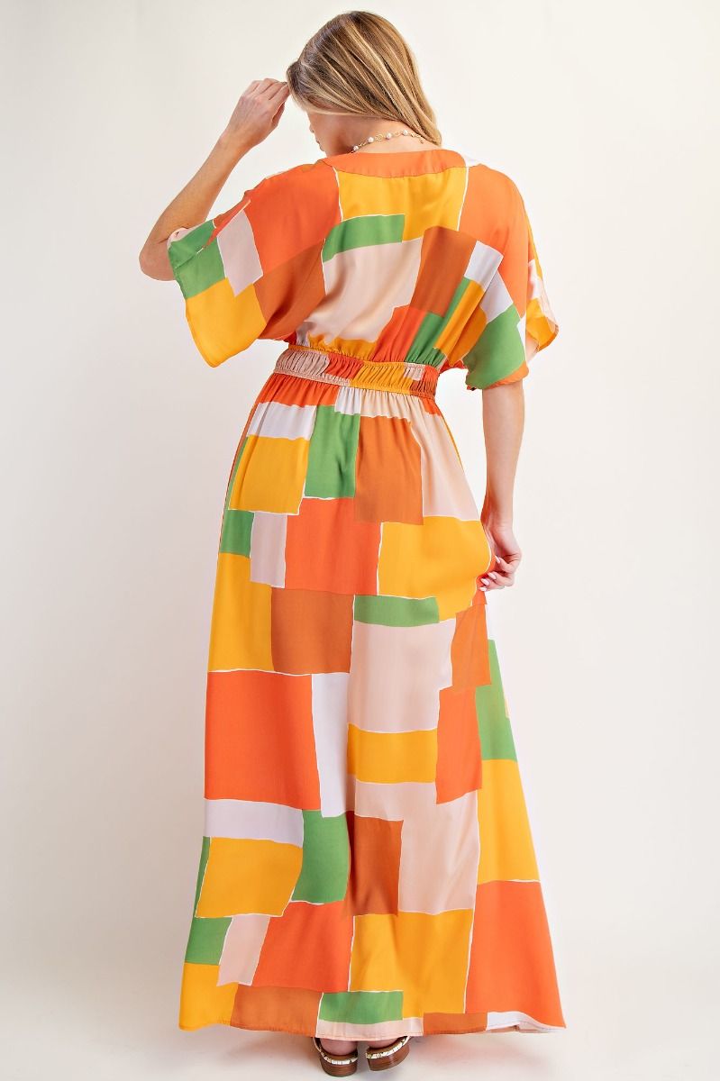 Easel Mirabel Geo Maxi Dress