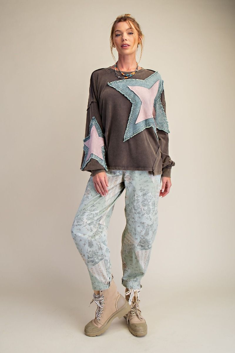 Easel Star Patchwork Top