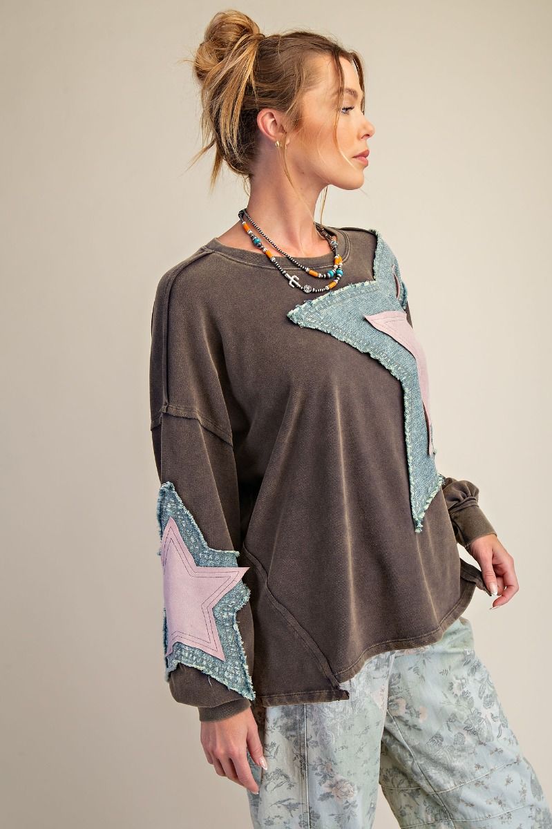 Easel Star Patchwork Top