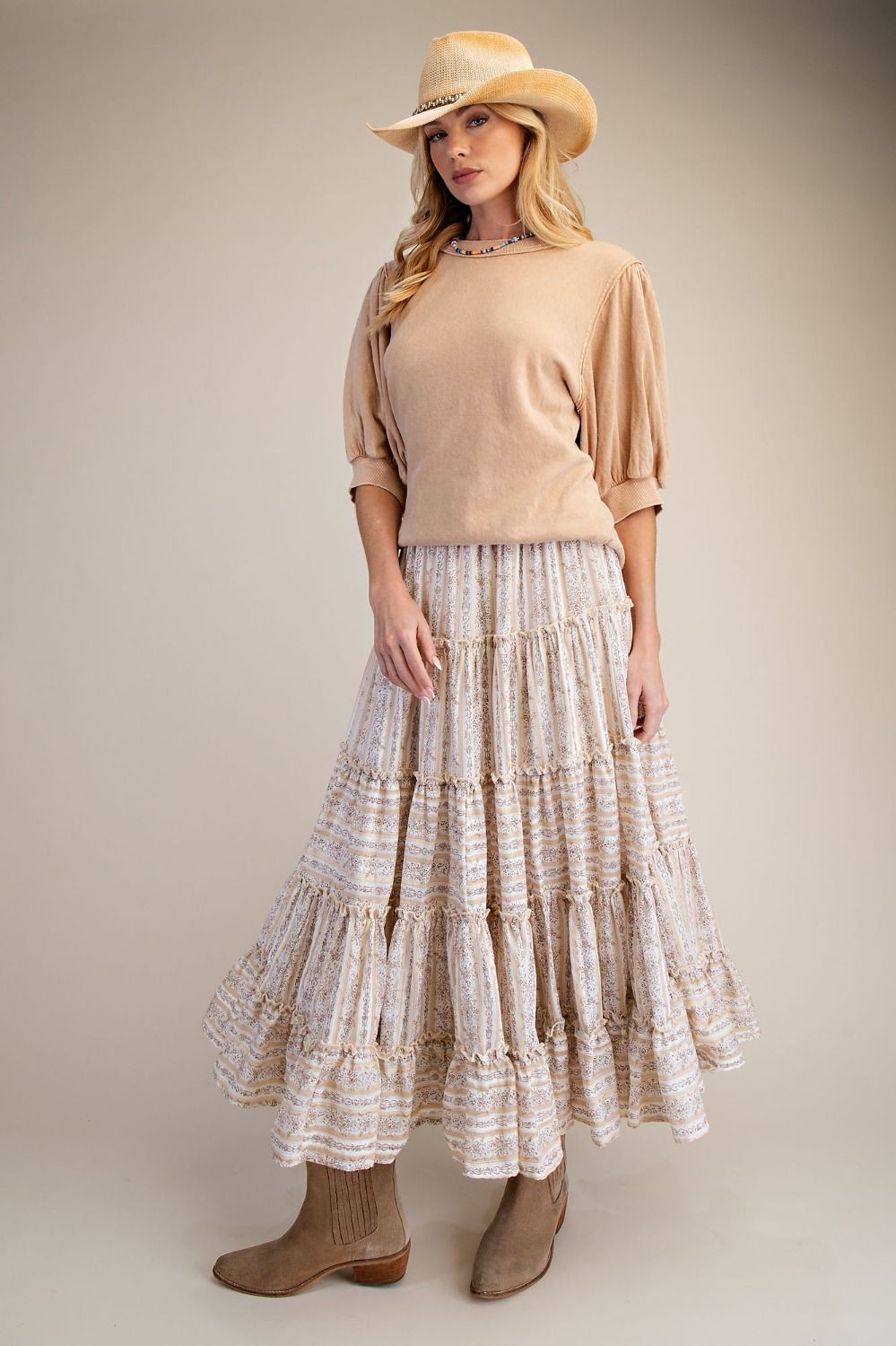 Easel The Ember Washed Knit Top