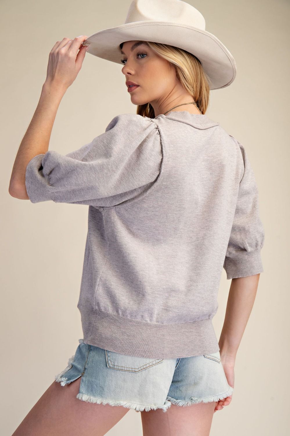 Easel Sweet Charm Knit Top