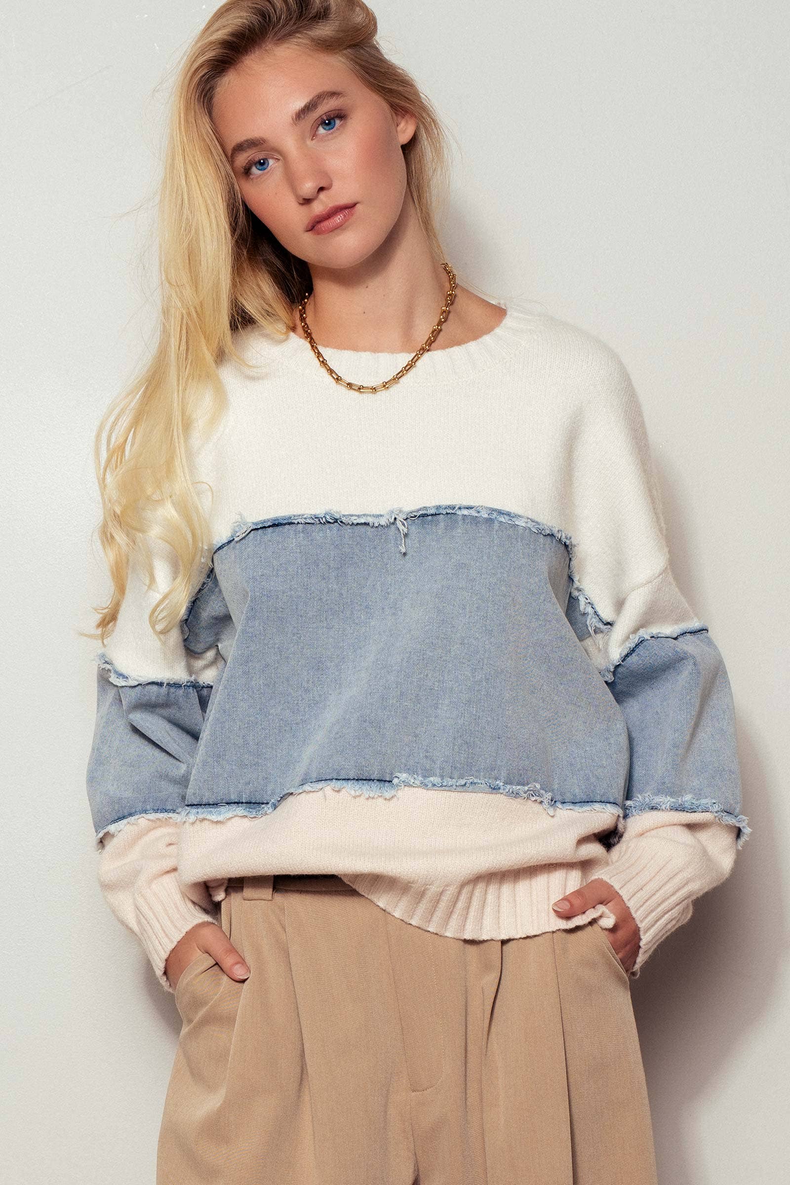 Easel Colorblock Sweater