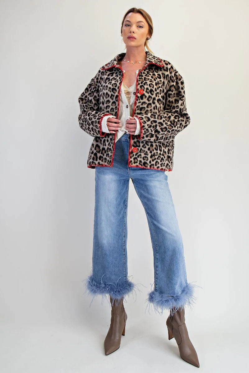 Easel Animal Print Jacket